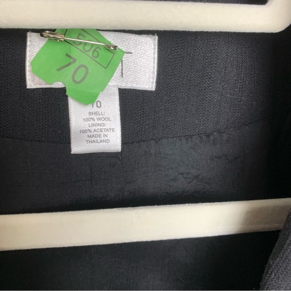 LOFT 100% Wool Black Jacket - Picture 3 of 3